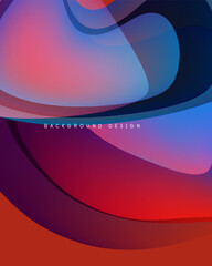 Wall Mural - abstract flowing shapes, vibrant colors blend. gradient hues create dynamic visual texture. modern d