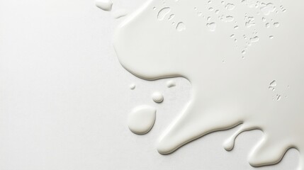 Wall Mural - Abstract Minimalism Close-Up of Water Droplets on Soft Matte Surface Creating a Serene Atmosphere