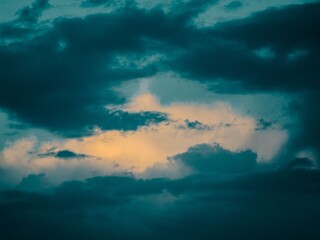 Wall Mural - Moody Sky with Dramatic Clouds