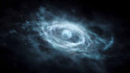 Wall Mural - a dynamic glowing cosmic nebula with swirling energy patterns in dark space
