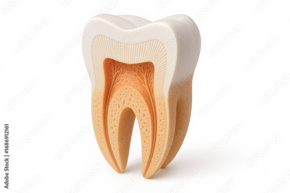 Tooth Reference Image Human Tooth Anatomy Cross Section Illustration for Dental Health ...