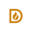 © Mamun360 - Modern Letter D Flame Logo Design for Energy