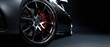 © Daria  - The luxurious car wheel showcasing sleek design and performance excellence.