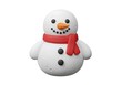© julakhabegum - Cute Snowman with Red Scarf and Black Buttons winter christmas
