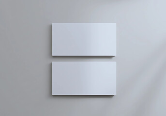 Wall Mural - rounded business card mockup rop view