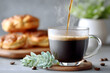 © D - Cozy Coffee Break with Fresh Pastries and Succulent Decor for Relaxation and Indulgence