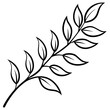 © mnorjia - Curved Botanical Leaf Line Art