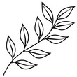 © mnorjia - Curved Botanical Leaf Line Art