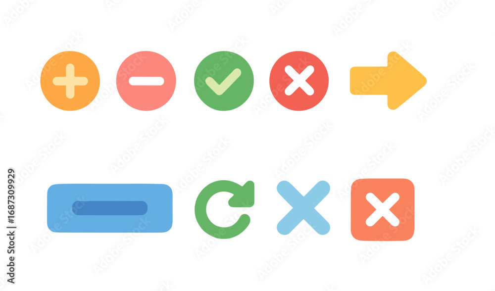 Keep Action Icon Basic action flat icon set. add, remove, confirm, arrow, navigation ...