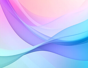 Canvas Print - soft pastel abstract background with transparent wave design. gentle flow shows beautiful color grad
