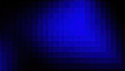 Wall Mural - pixelated blue gradient abstract texture with varying shades of dark to light blue squares for digital design or background