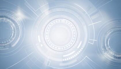 Wall Mural - futuristic digital data circle with glowing blue and purple elements for technology, innovation, and