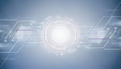 Wall Mural - futuristic digital data circle with glowing blue and purple elements for technology, innovation, and