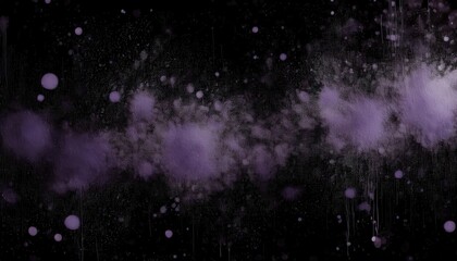 Wall Mural - ethereal purple dust particles floating in dark space with soft glowing edges ideal for abstract background or design texture