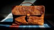 © Joy - Elegant brown leather bag sunlit interior high resolution picture