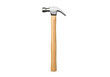 © Pain - A  wooden-handled claw hammer is prominently featured against a black background.