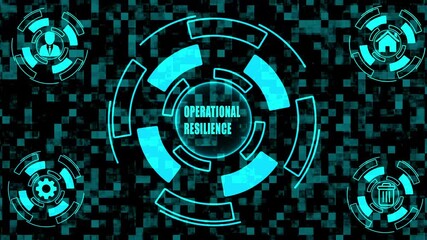 OPERATIONAL RESILIENCE  Network Concept. Virtual Screen of Future and System with Inscription: Business, Technology, Internet and network concept. Coaching mentoring education business training dev