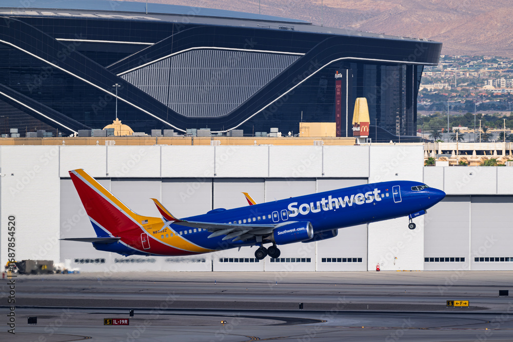 Photo Stock Harry Reid Airport 8-30-2025 Las Vegas NV USA Southwest ...