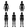 © grapxitbd - Female athlete silhouettes pack sprinter hurdle black silhouettes female figures