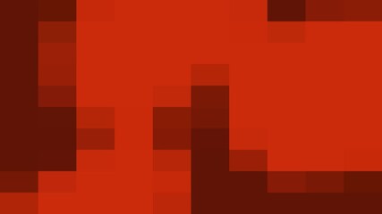 Wall Mural - Red pixelated abstract background with square blocks