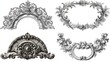 © Permata - and keyword list for the provided image Ornate Silver & Gray Decorative Frames