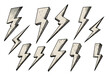 © Amber - Isolated Lightning Bolt Collection Illustration With Transparent Background