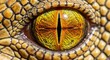 © Chizuu - Close-up of reptile eye with golden iris