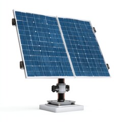 Solar panel array on adjustable mount