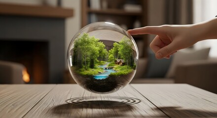 globe in a glass