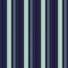 Wall Mural - Seamless striped pattern in navy blue and mint green.Vertical stripes abstract repeat pattern for winter.Vector illustration background wallpaper for fabric and prints.