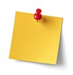 © Matahari - A bright yellow sticky note with a red pushpin