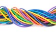 © Barli - A colorful, twisting bundle of wires against a white background.  Intricate, vibrant