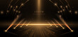 © Pramote - Abstract elegant gold glowing ray with lighting effect sparkle on black background.