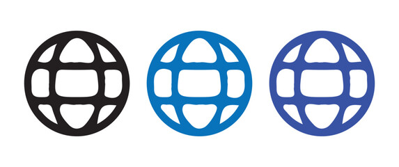 Global Globes with Network Nodes and Connection Lines for Use in International Business, Internet, and Technology Campaigns