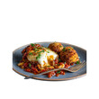 © Zatimesu - Delicious Eggplant Parmesan with Arancini - Italian Cuisine