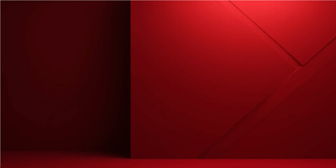 Wall Mural - Red abstract background with a pattern and festive design elements