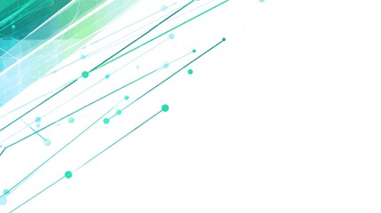 Abstract network of lines and dots for business and tech presentations, on white background