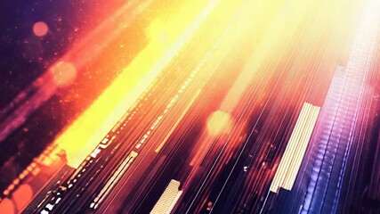 Wall Mural - light trails converging into bright center, dynamic flow of energy
