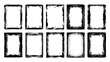 © Ritaaym - Grunge Black and White Rectangular Frames Set