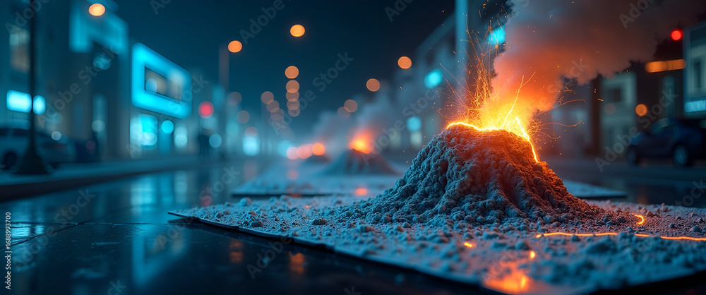Illustration Stock Exhibit refined visuals of an Earthquake Disaster ...
