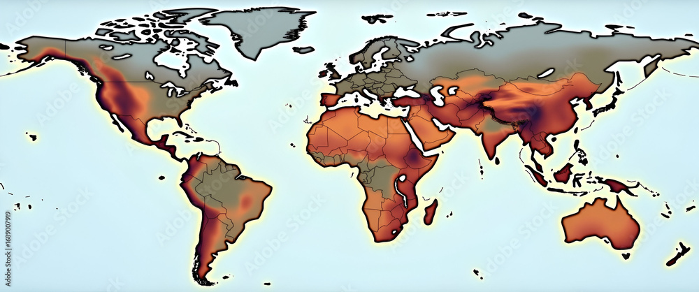 Interactive changing climate map showing decade by decade precipitation ...