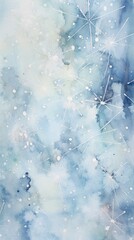 Canvas Print - snow flakes snowflake abstract nature.