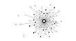 © NajmulHussain - network node diagram, abstract connection icon, digital network illustration, connected dots design, neural network vector, web connection artwork, technology communication icon, interconnected nodes