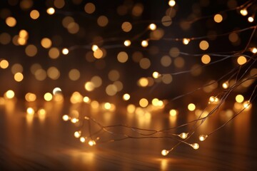 Wall Mural - string lighting backgrounds illuminated celebration.