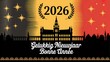 © Relavanto - Festive belgium new year 2026 greeting card design featuring the belgian flag, brussels cityscape silhouette, and celebratory text in dutch and french, wishing a happy and prosperous new year to all