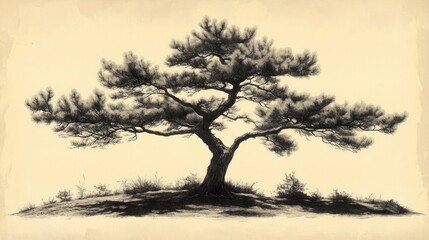 Majestic tree illustration