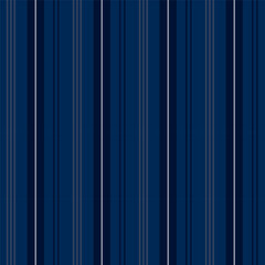Wall Mural - Seamless striped pattern in navy blue.Vertical stripes abstract repeat pattern.Vector illustration background wallpaper for fabric and prints.