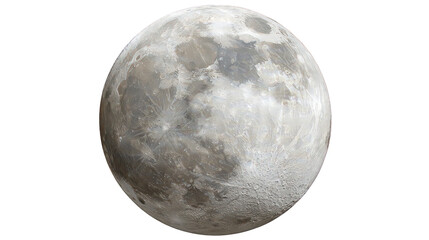 Wall Mural - Full Moon with Glittering Surface on Black Background