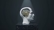 © Marc - A conceptual representation of the human mind, with gears symbolizing thought processes.
