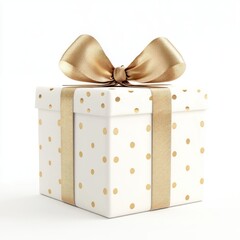 Wall Mural - white gold dot gift box gift box festive.
